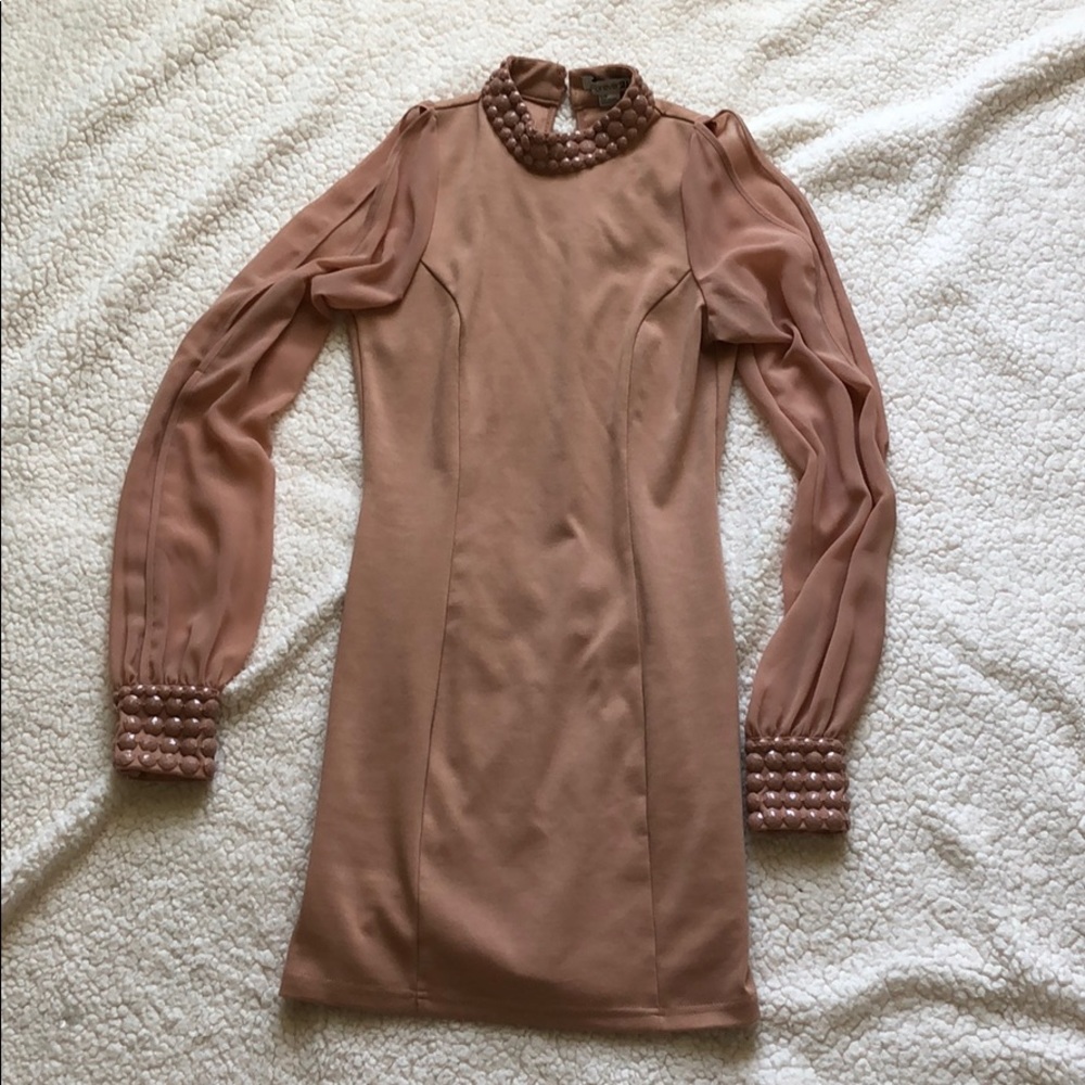 Dusty pink mini dress